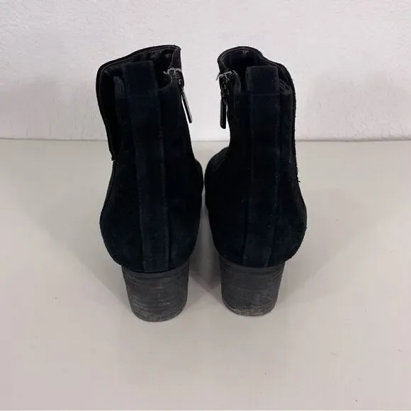 Blondo Black Leather Suede Ankle Booties - Picture 5 of 10